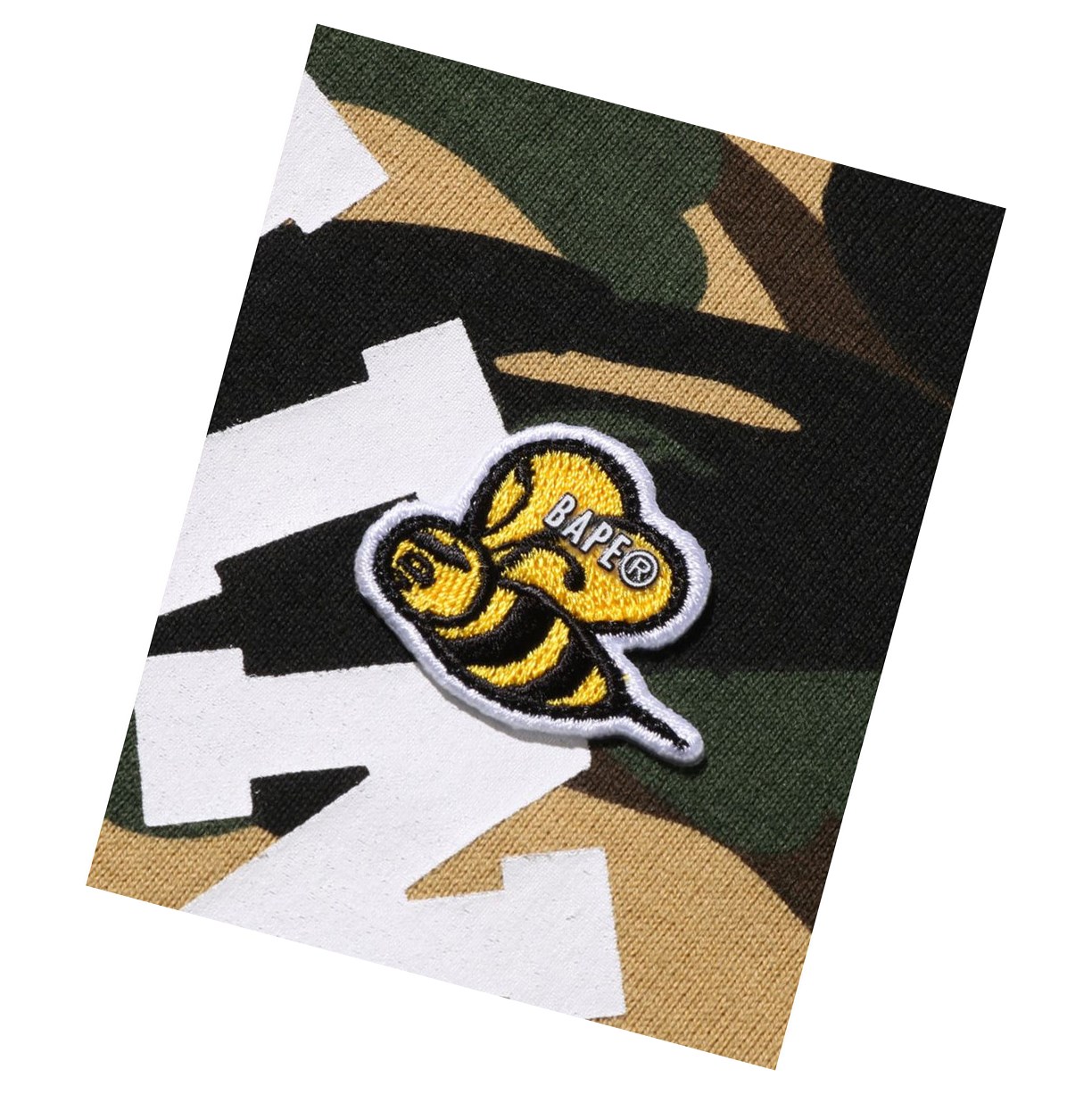 Women's A BATHING APE Multi Label 1st Camo L/S Tee Long Sleeve T Shirts Yellow | CSDO90528