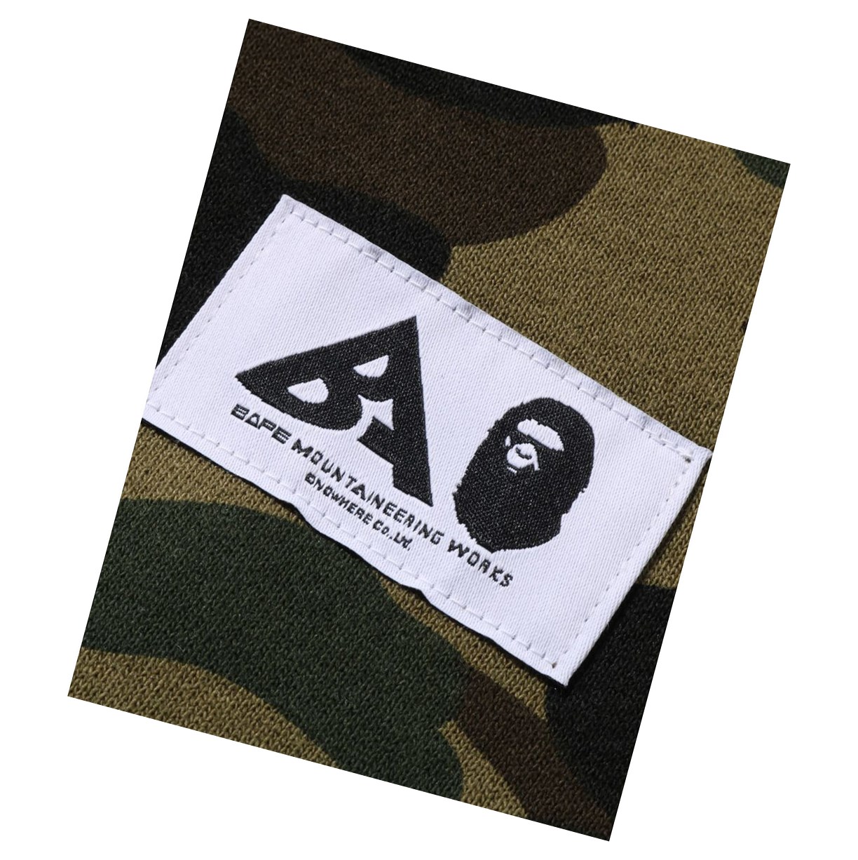 Women's A BATHING APE Multi Label 1st Camo Oversized Hoodie Army Green | UBVT51274