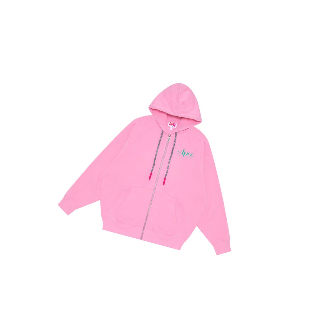 Women\'s A BATHING APE Oversized Zip Throughs Hoodie Pink | VUKP17269