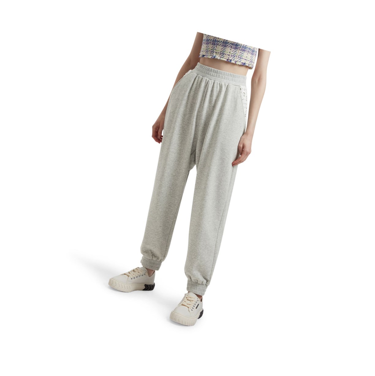 Women's A BATHING APE Relaxed Long Pants Grey | AMIC15897