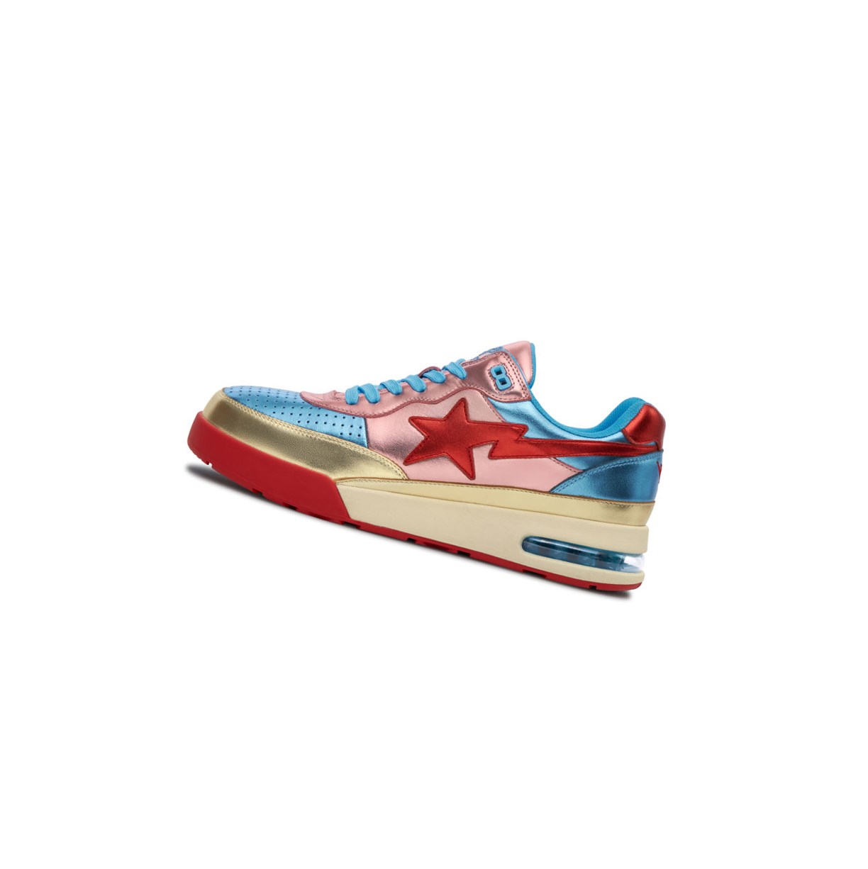 Women's A BATHING APE Road Sta Mid Sneakers Blue | KHGB25746