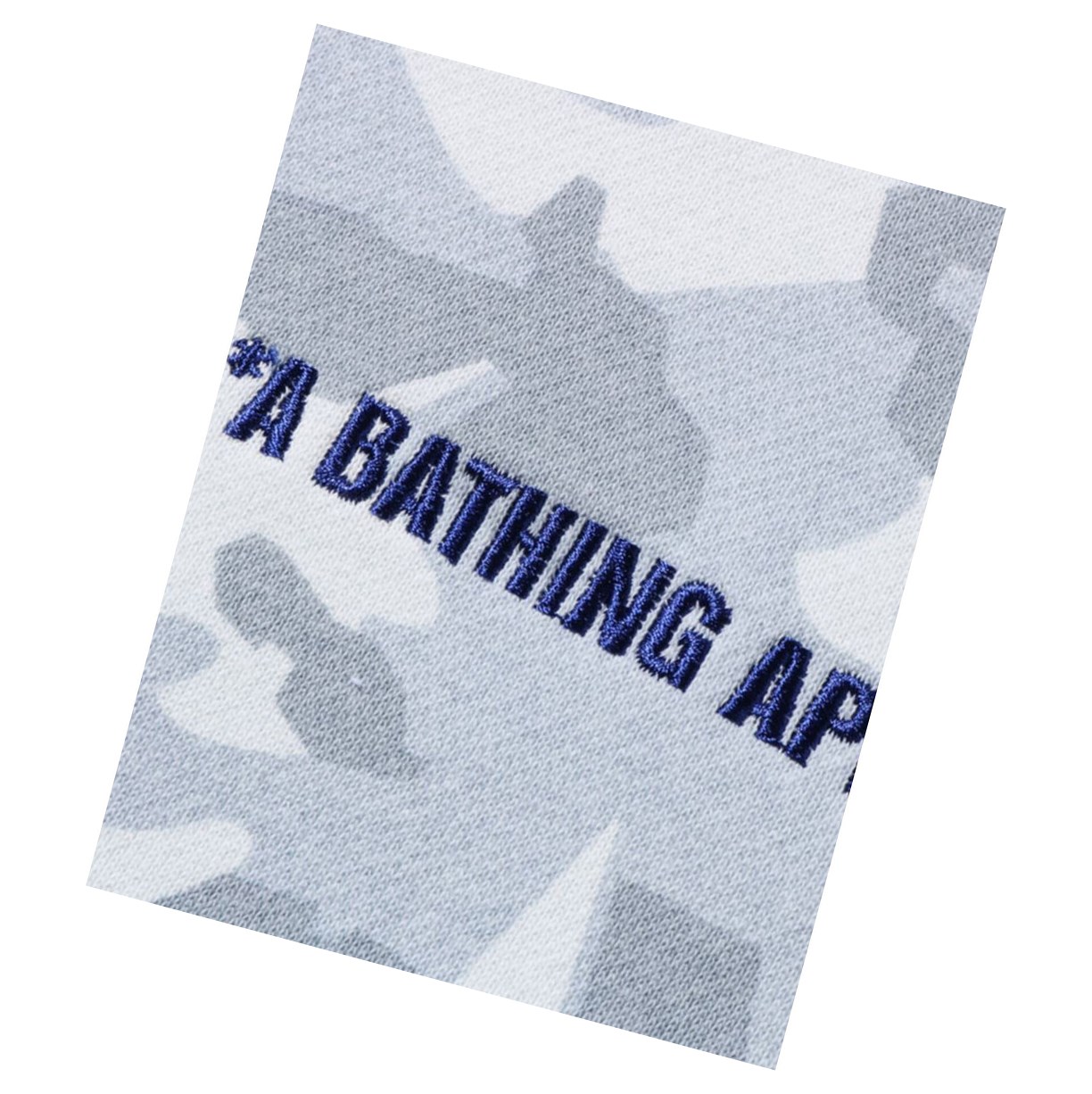 Women's A BATHING APE Sand Camo Big Pocket Oversized Crewneck Sweatshirts Grey | KCUJ49712