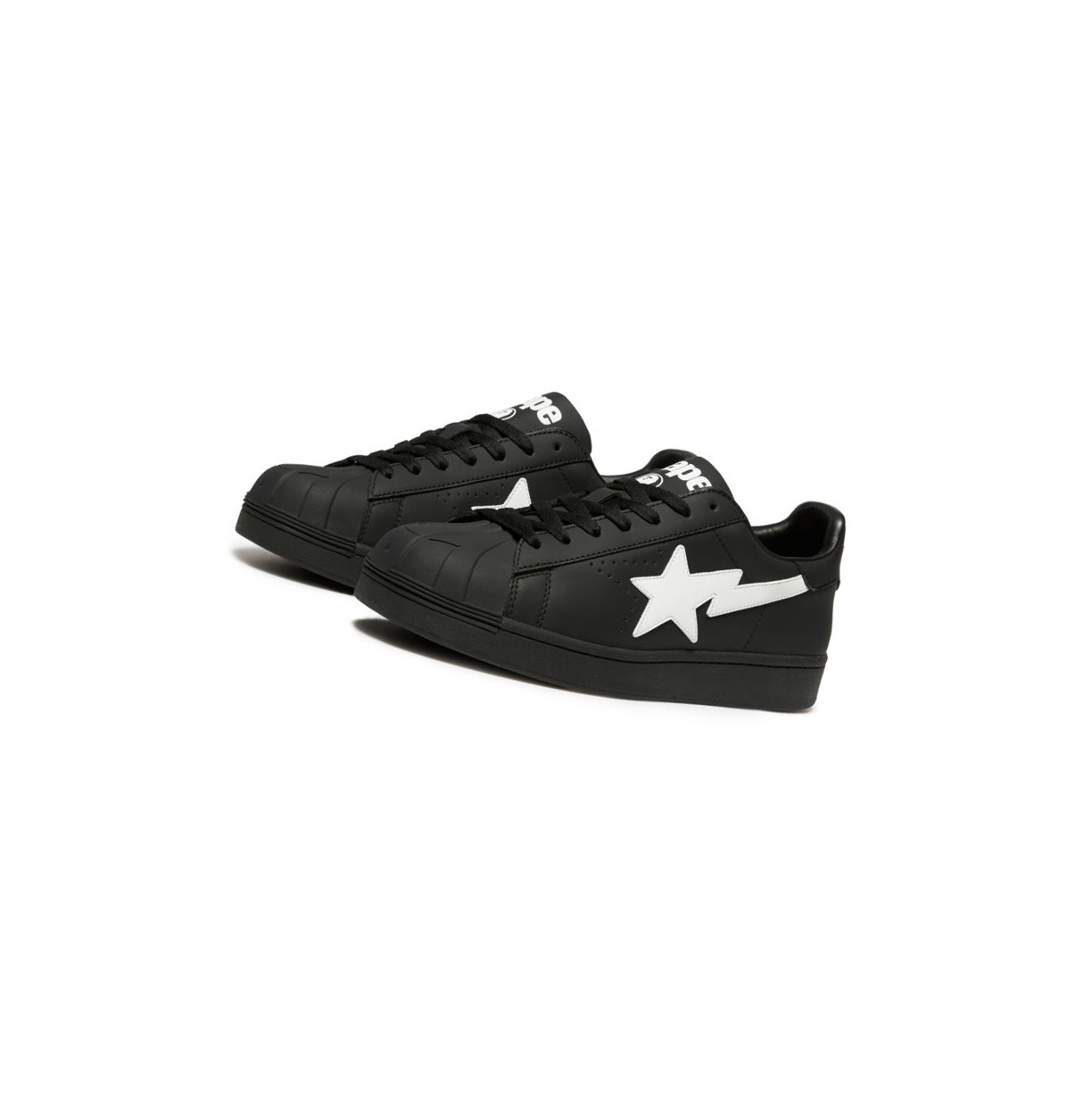 Women\'s A BATHING APE Skull Sta L Low Sneakers Black | CVHP49861