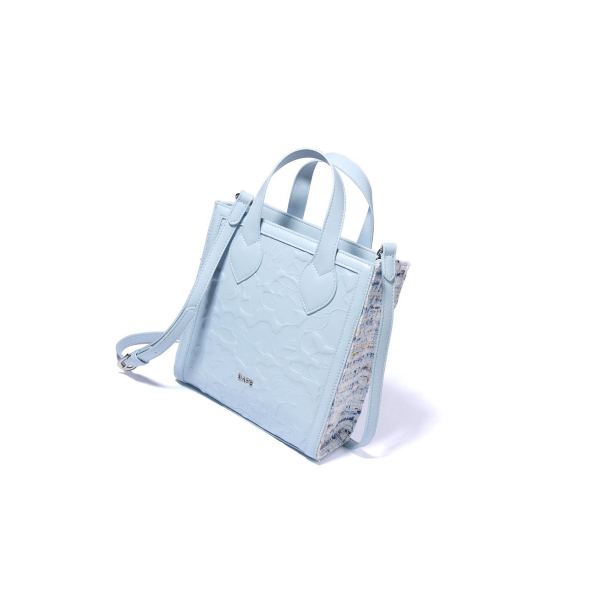 Women\'s A BATHING APE Solid Camo Mini Tote Bags Light Blue | LMHK63297