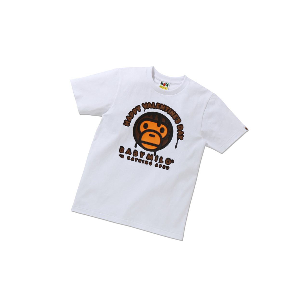 Women\'s A BATHING APE Valentine Chocolate Baby Tee Short Sleeve T Shirts White | AGHS81356