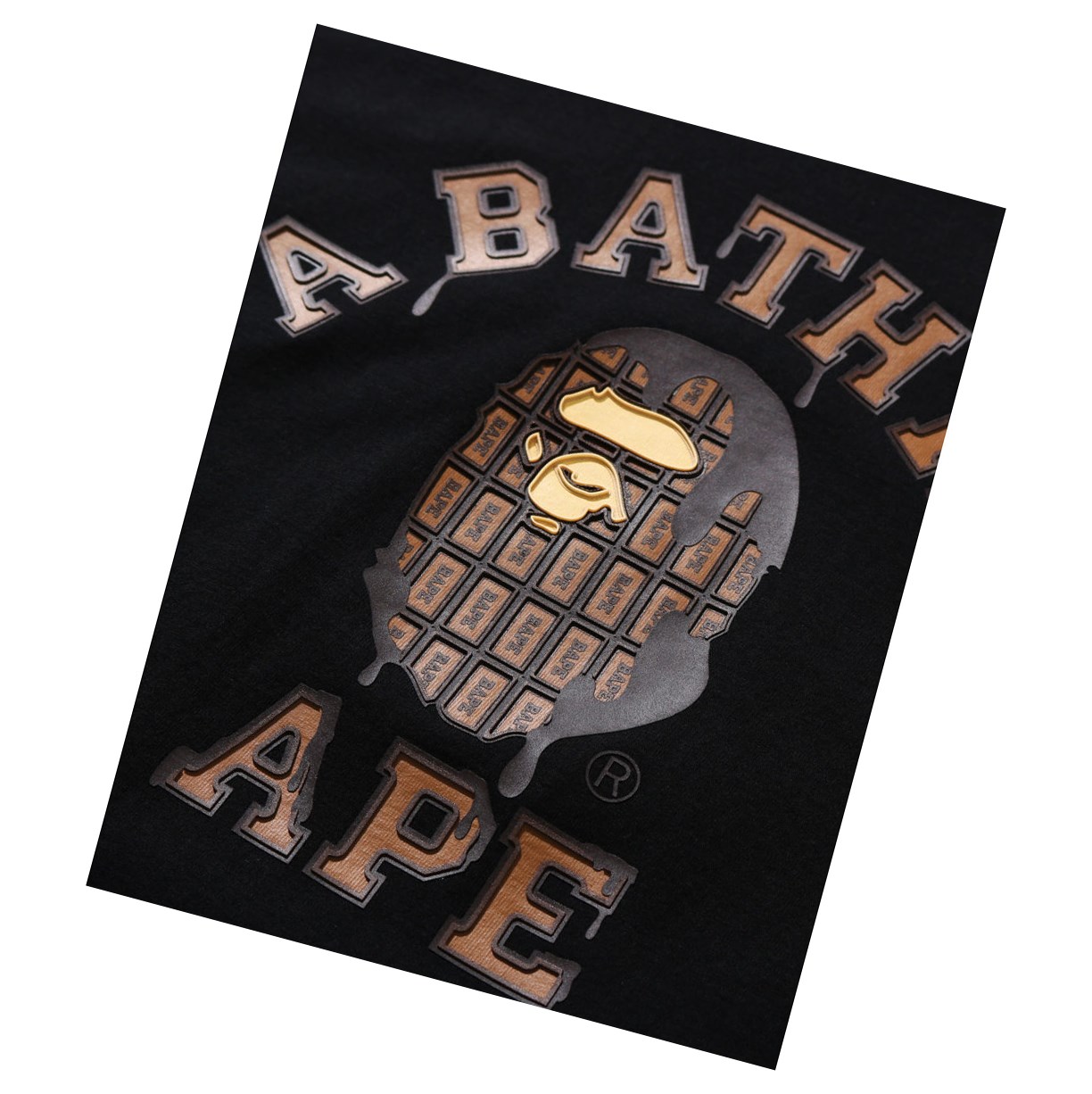 Women's A BATHING APE Valentine Chocolate Ape Head Tee Short Sleeve T Shirts Black | CMOK75064