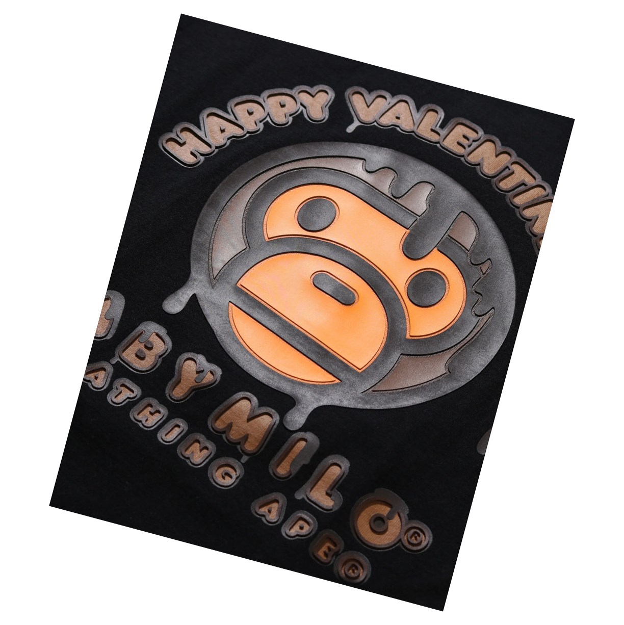 Women's A BATHING APE Valentine Chocolate Baby Tee Short Sleeve T Shirts Black | XPJM93127