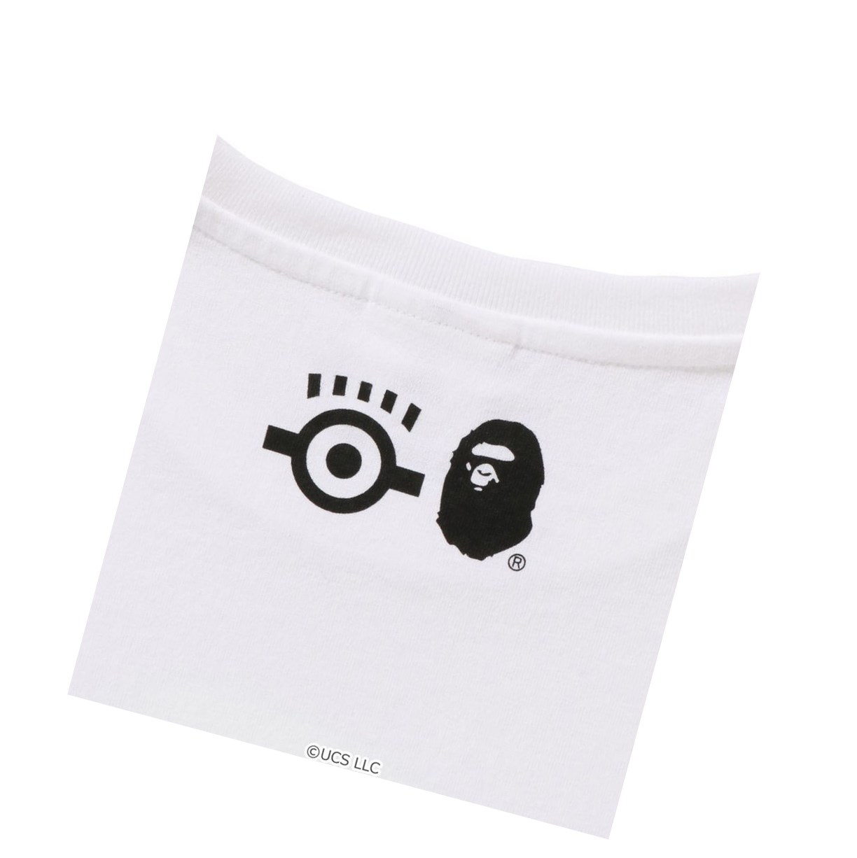 Women's A BATHING APE X Minions Tee08 Short Sleeve T Shirts White | MXQC41269