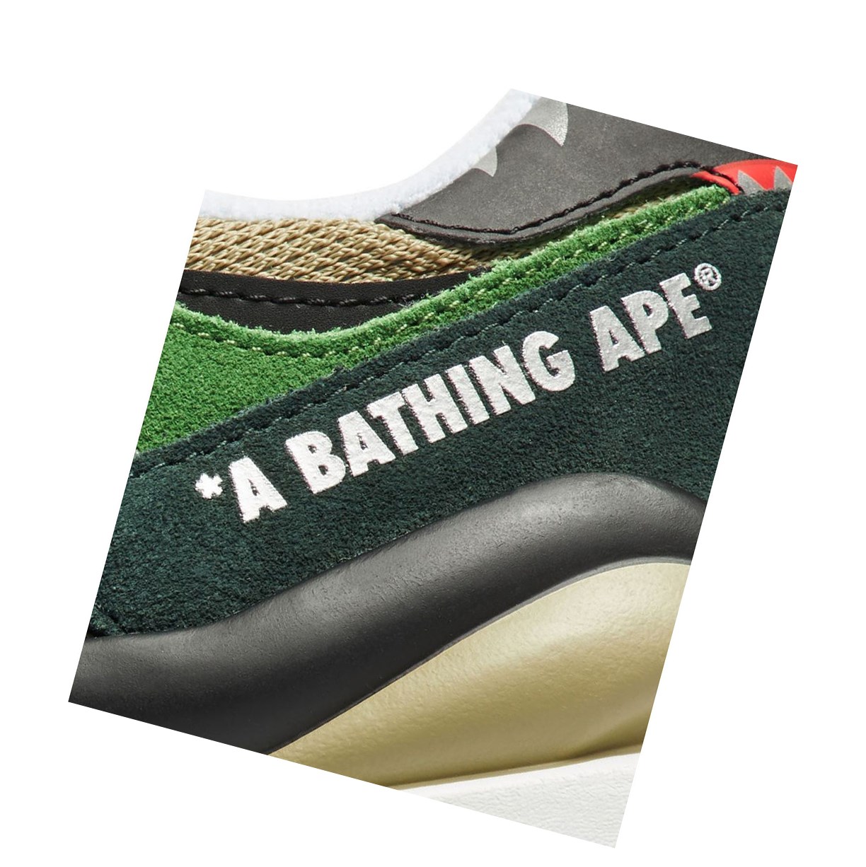 Women's A BATHING APE X New Balance 5740 Low Sneakers Army Green | DEKH31620