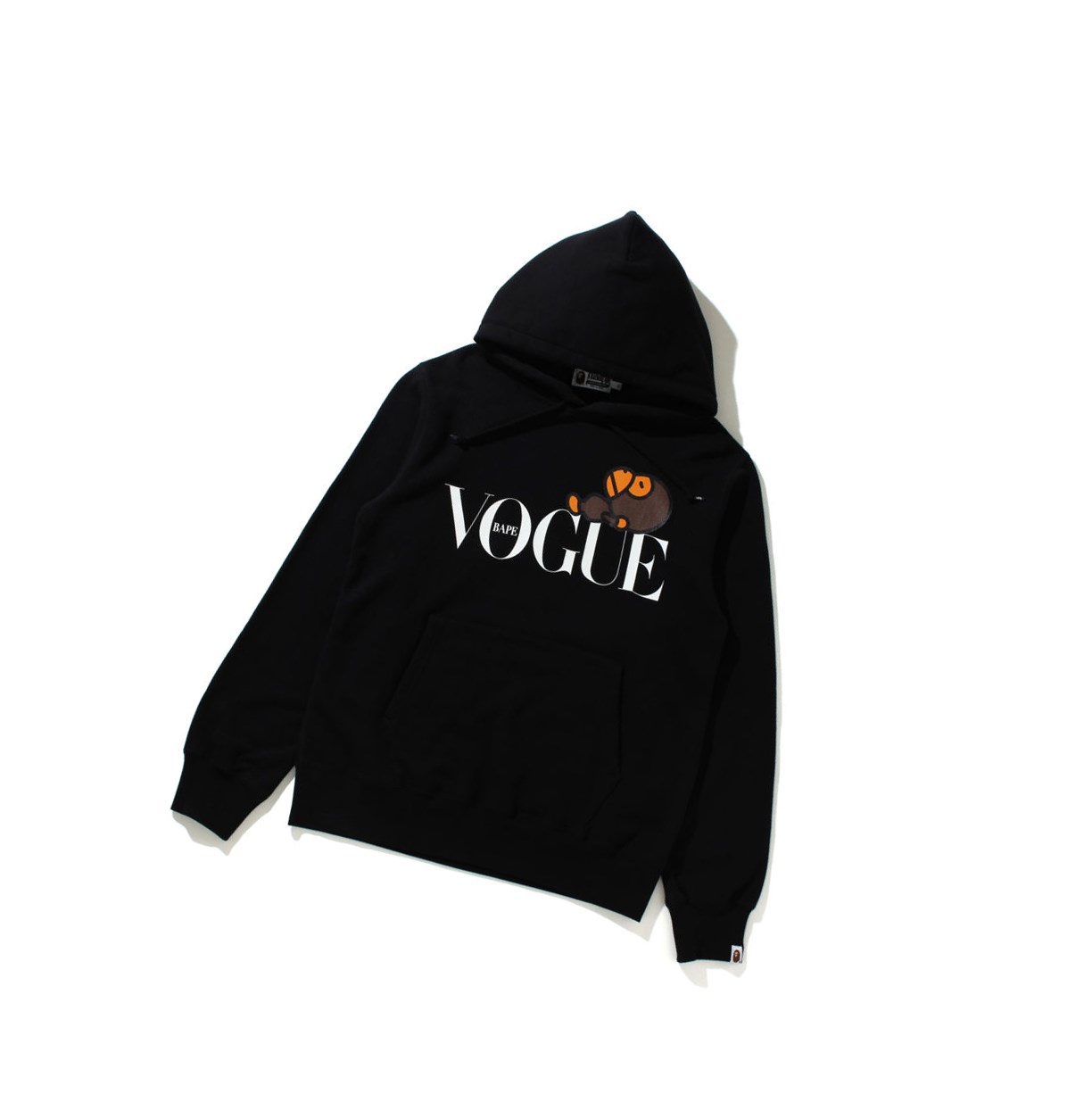 Women\'s A BATHING APE X Vogue Milo Pullover Hoodie Black | HFCZ36740