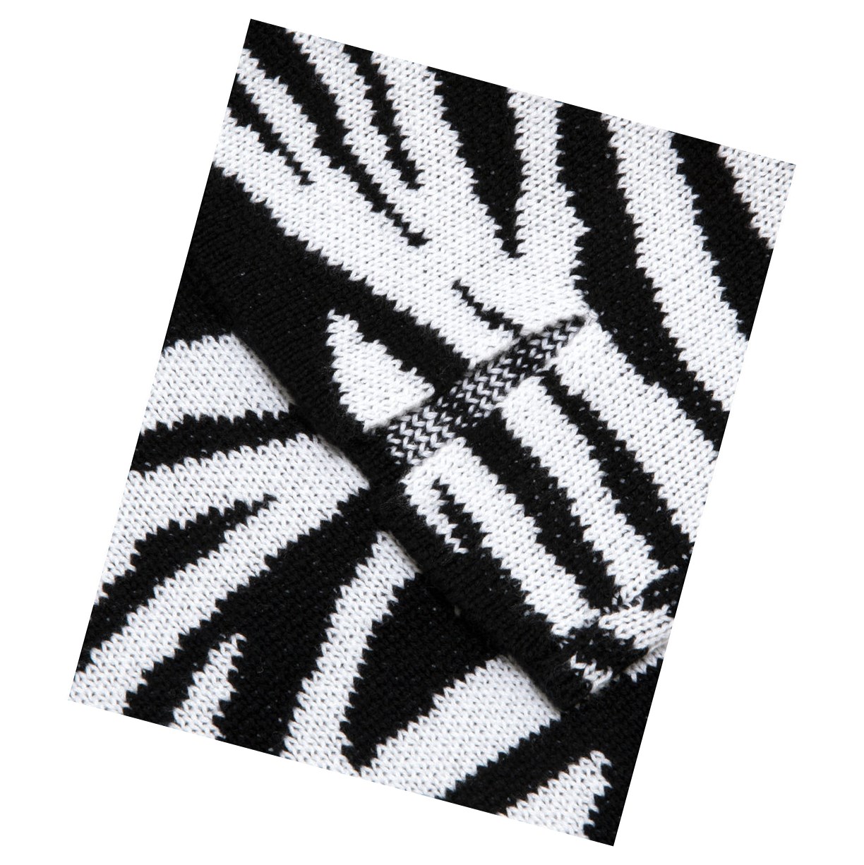 Women's A BATHING APE Zebra Pattern Knit Mini Skirts Black | CMFG62170